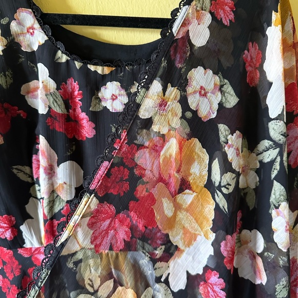 Long floral Indian anarkali - Picture 4 of 7